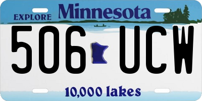 MN license plate 506UCW