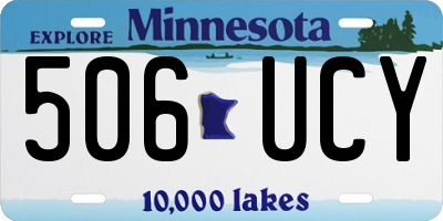 MN license plate 506UCY