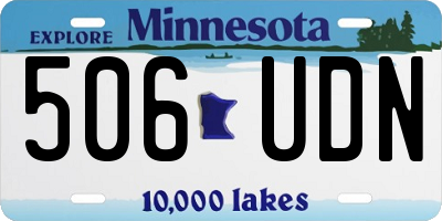 MN license plate 506UDN