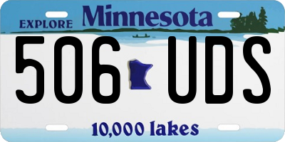 MN license plate 506UDS