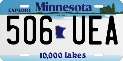 MN license plate 506UEA