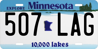 MN license plate 507LAG