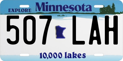 MN license plate 507LAH