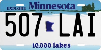 MN license plate 507LAI