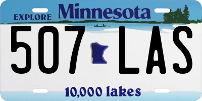 MN license plate 507LAS