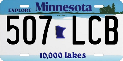 MN license plate 507LCB