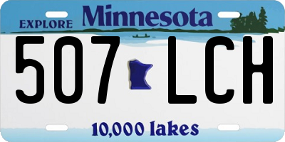MN license plate 507LCH