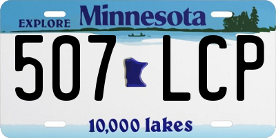 MN license plate 507LCP