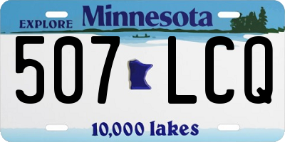 MN license plate 507LCQ