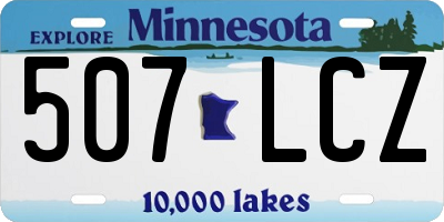 MN license plate 507LCZ