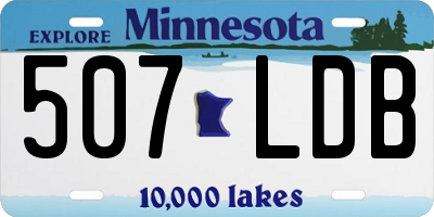 MN license plate 507LDB