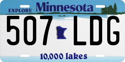 MN license plate 507LDG
