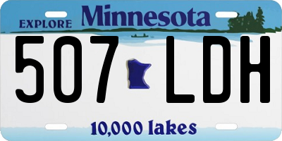 MN license plate 507LDH