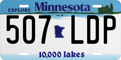 MN license plate 507LDP