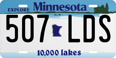 MN license plate 507LDS