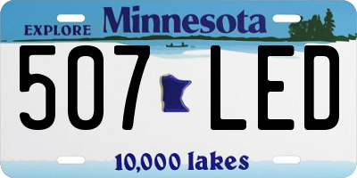 MN license plate 507LED