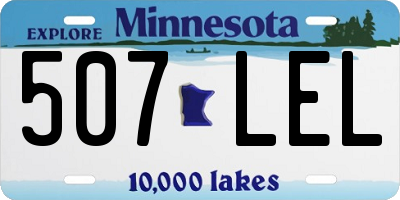 MN license plate 507LEL