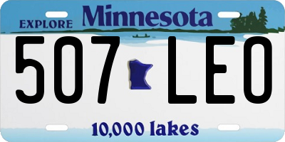MN license plate 507LEO