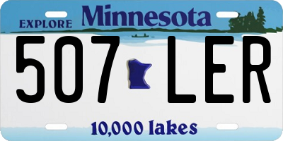 MN license plate 507LER