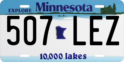 MN license plate 507LEZ