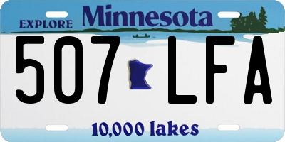 MN license plate 507LFA