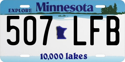 MN license plate 507LFB