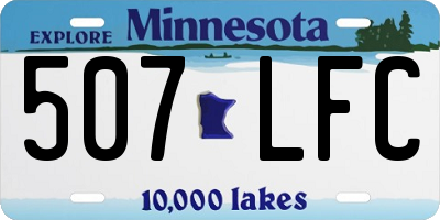 MN license plate 507LFC