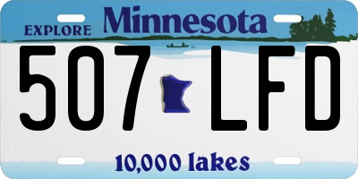 MN license plate 507LFD