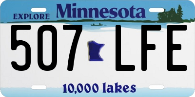 MN license plate 507LFE