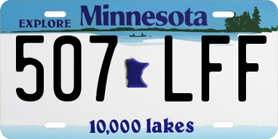 MN license plate 507LFF