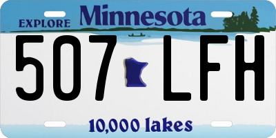 MN license plate 507LFH