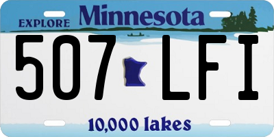MN license plate 507LFI