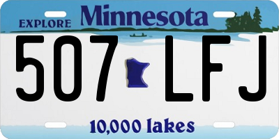 MN license plate 507LFJ