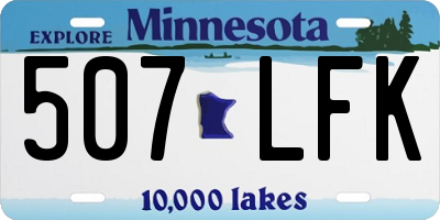 MN license plate 507LFK