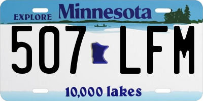 MN license plate 507LFM