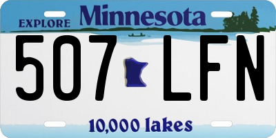 MN license plate 507LFN