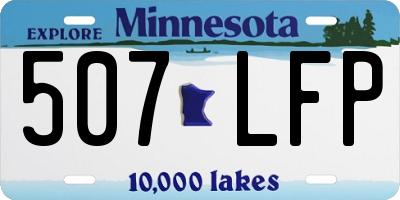 MN license plate 507LFP