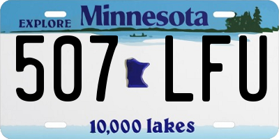 MN license plate 507LFU
