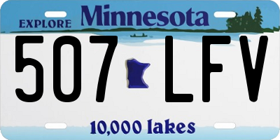 MN license plate 507LFV