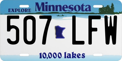 MN license plate 507LFW