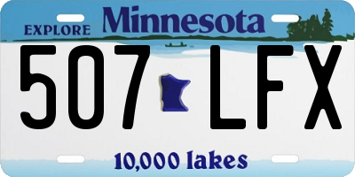 MN license plate 507LFX