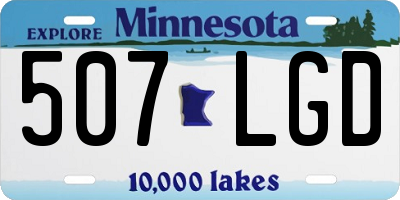 MN license plate 507LGD