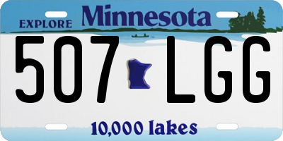 MN license plate 507LGG