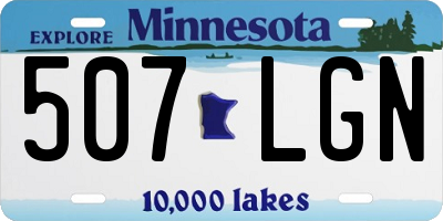 MN license plate 507LGN