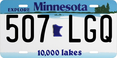 MN license plate 507LGQ