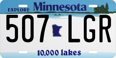 MN license plate 507LGR