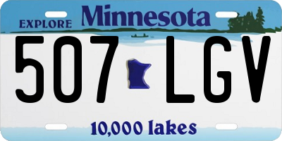 MN license plate 507LGV