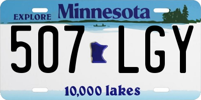MN license plate 507LGY