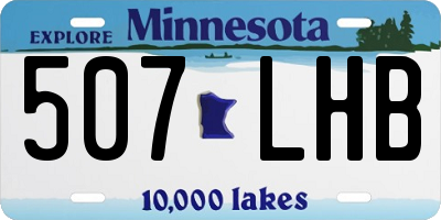 MN license plate 507LHB