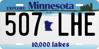 MN license plate 507LHE